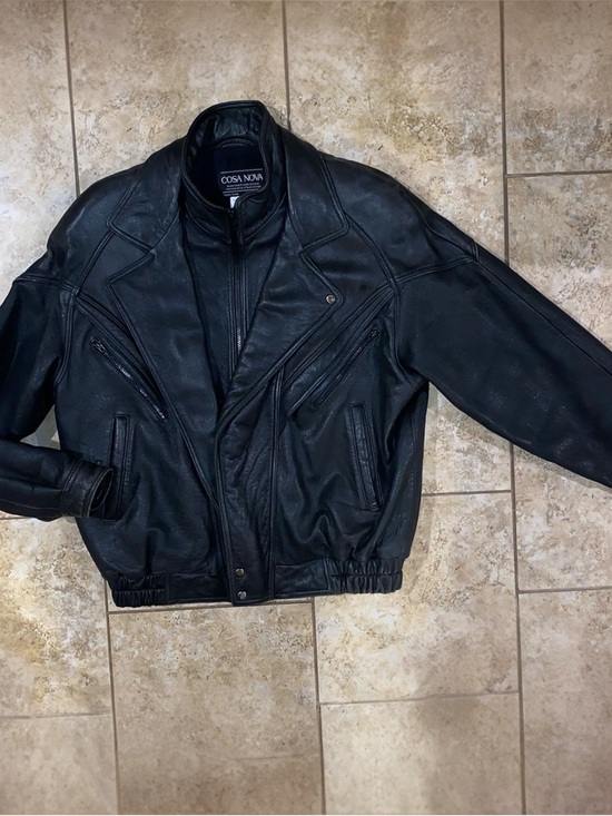 Vintage Cosa Nova Men’s Leather Jacket - Picture 2 of 14